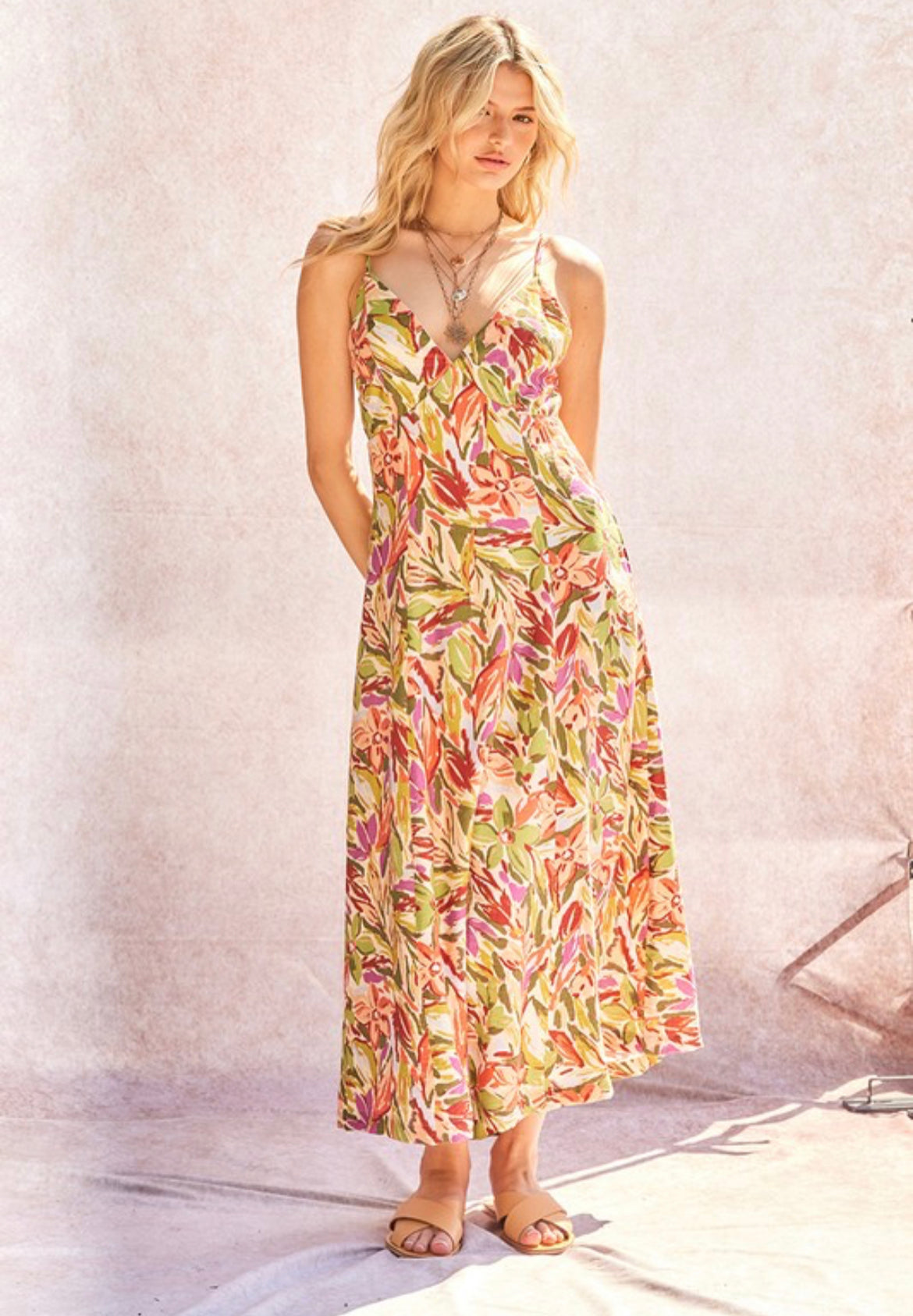 Indira Open Back Maxi Dress
