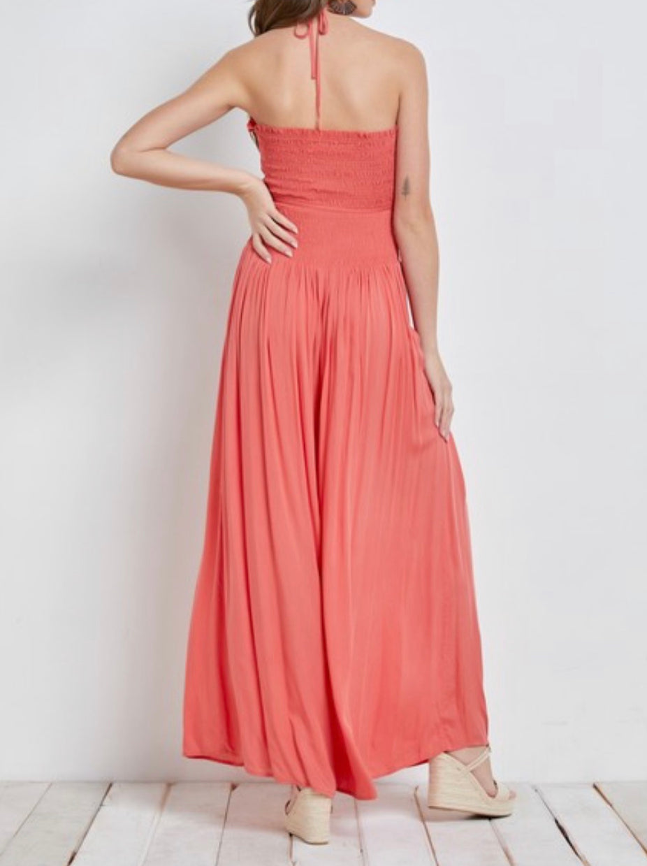 Coral Jumpsuit