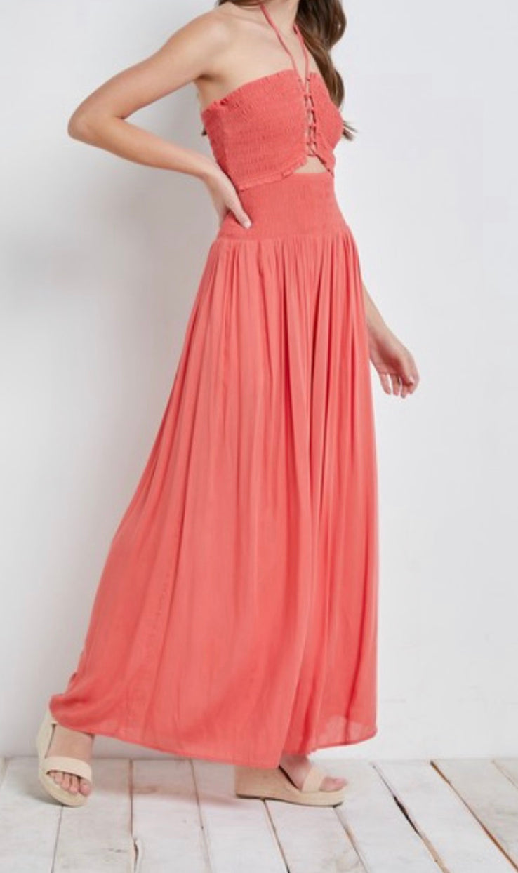 Coral Jumpsuit