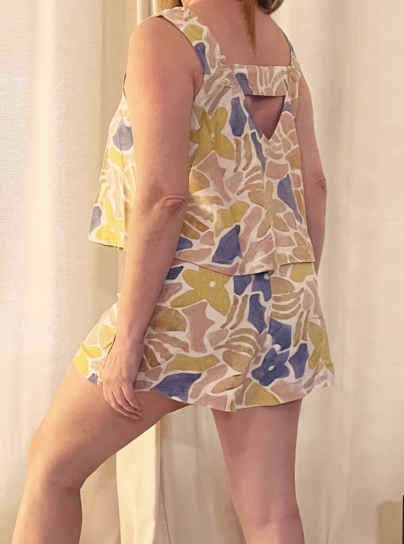 Liza Printed Top and Skort Set