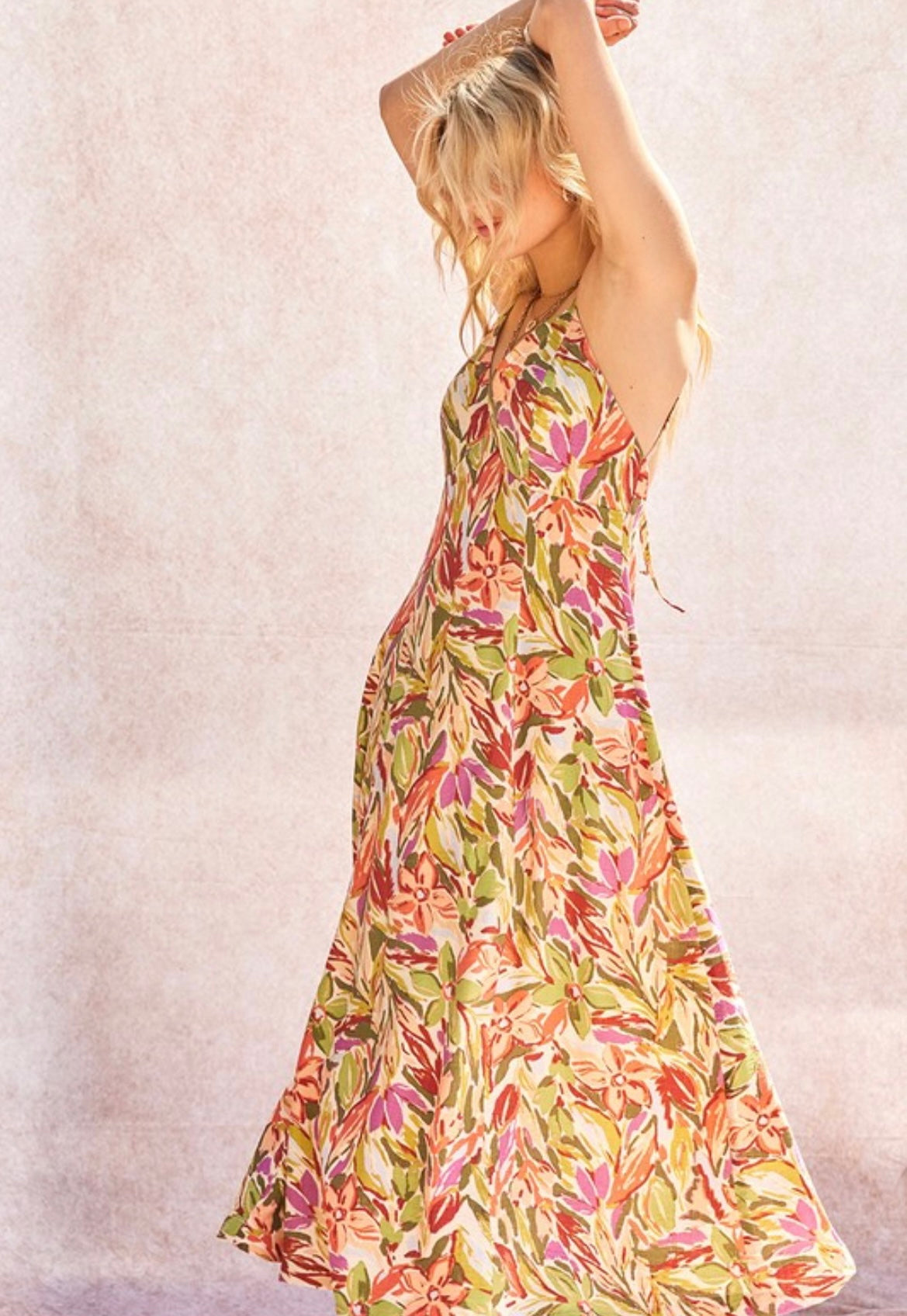 Indira Open Back Maxi Dress
