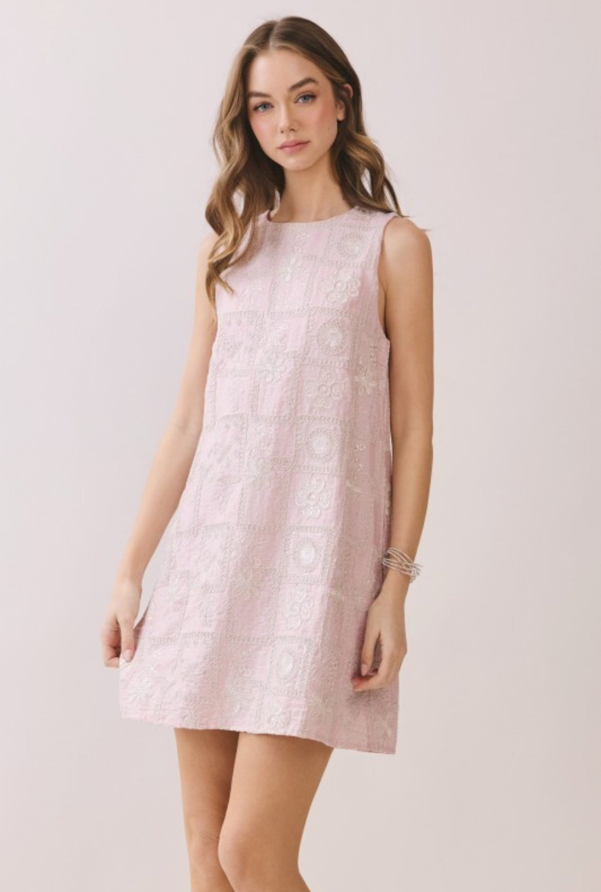 Lucila Blush Shift Dress