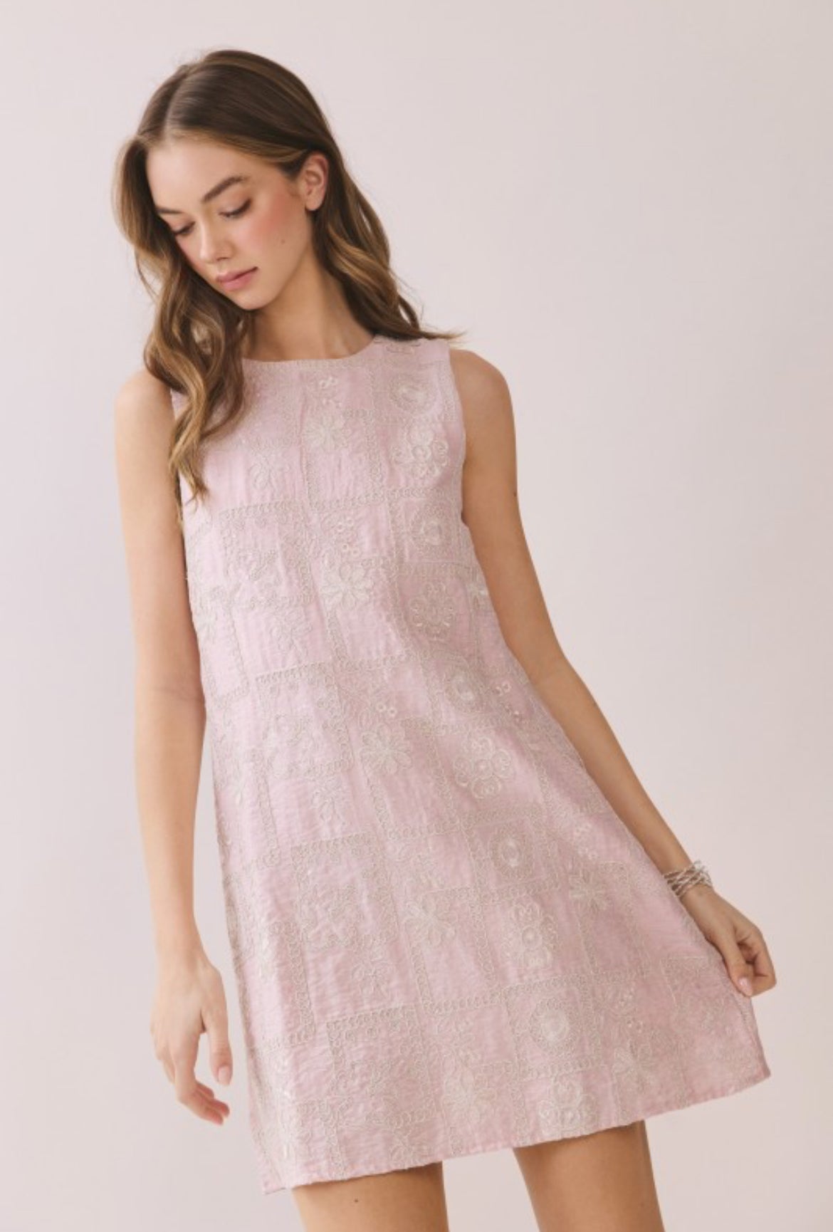 Lucila Blush Shift Dress