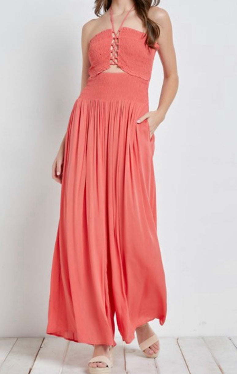 Coral Jumpsuit