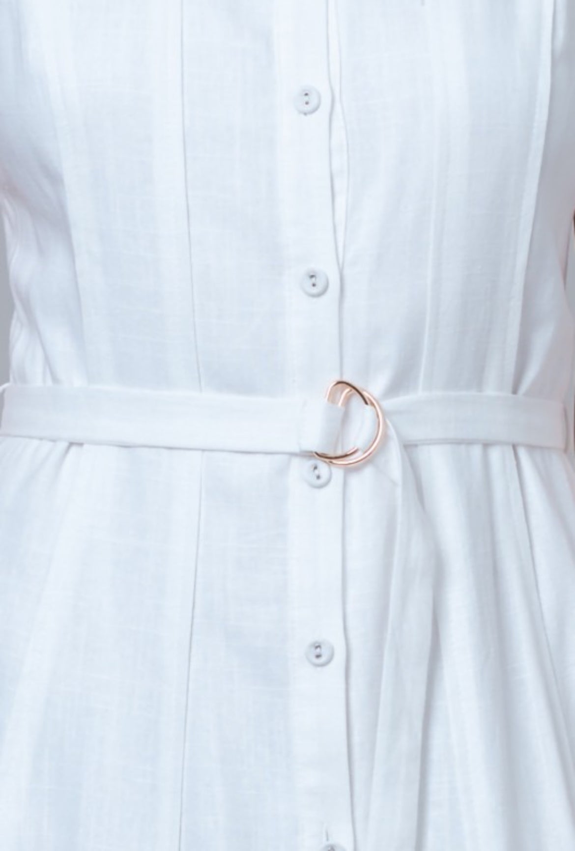 Alice White Linen Midi Dress