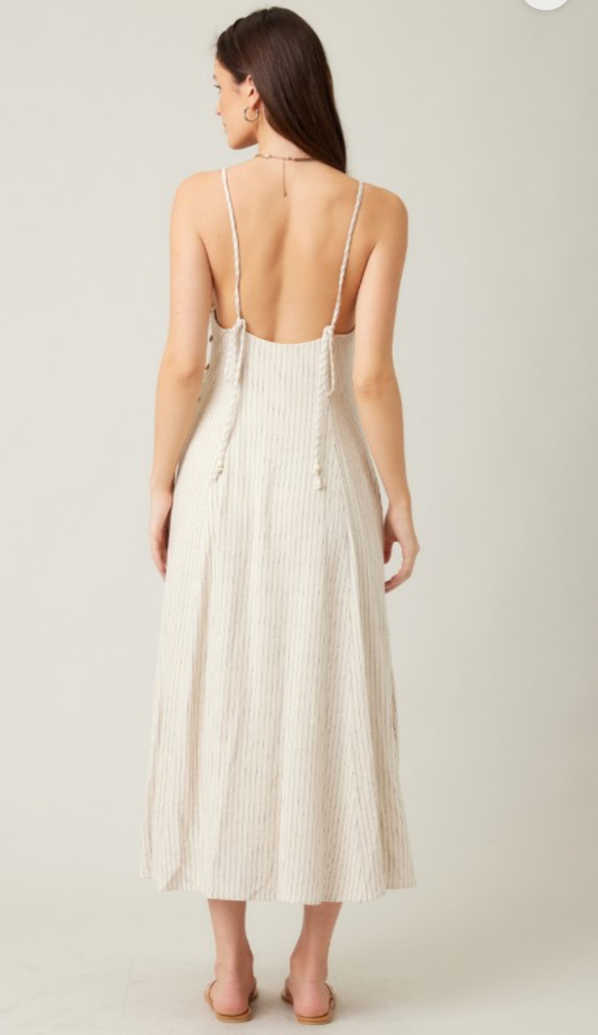 Sofía Linen Midi Dress
