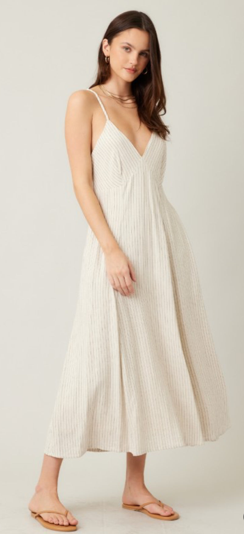 Sofía Linen Midi Dress