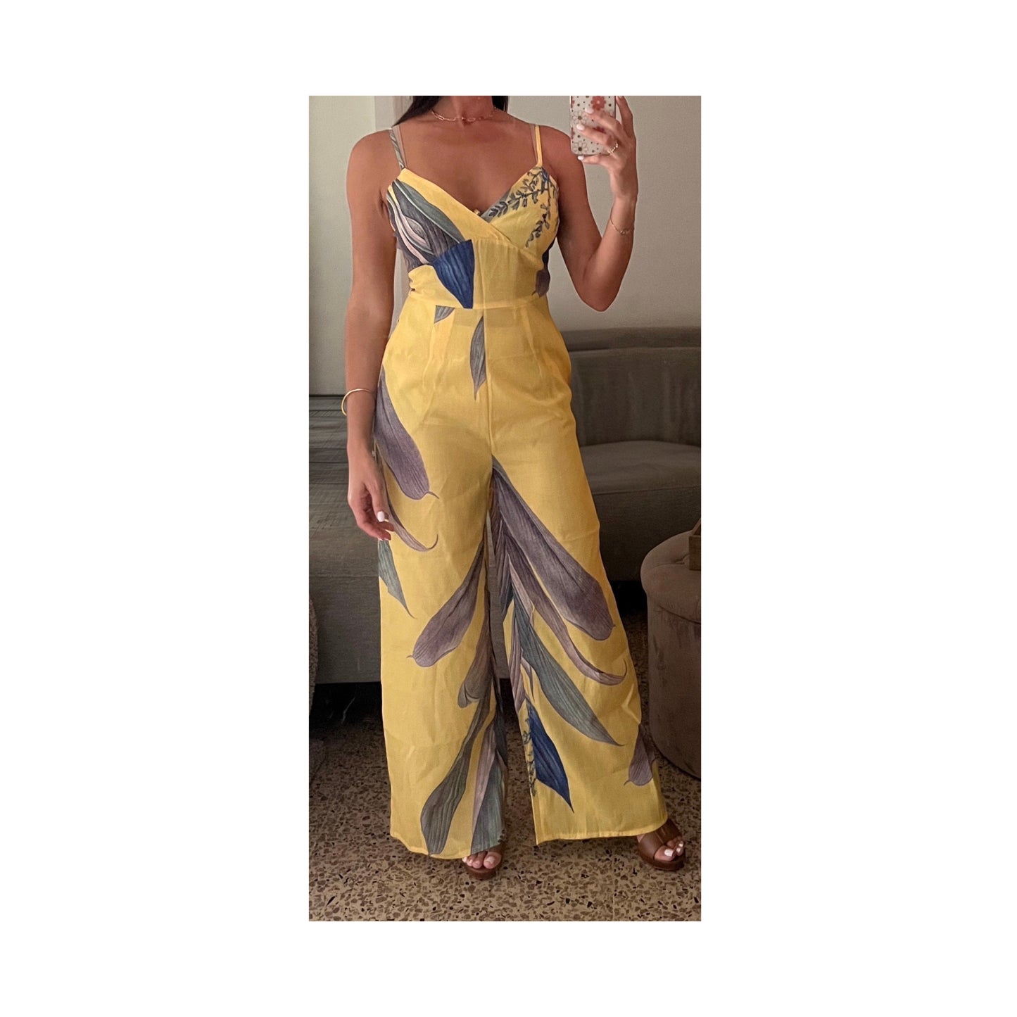 Juliana yellow jumpsuit