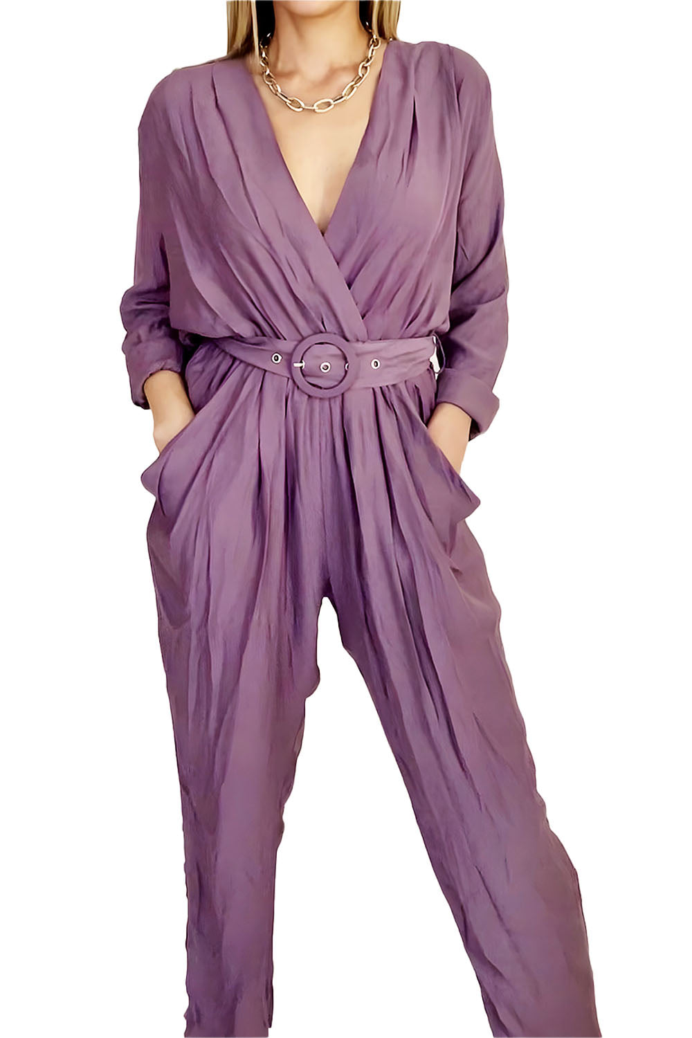 Nina Purple Jumpsuit