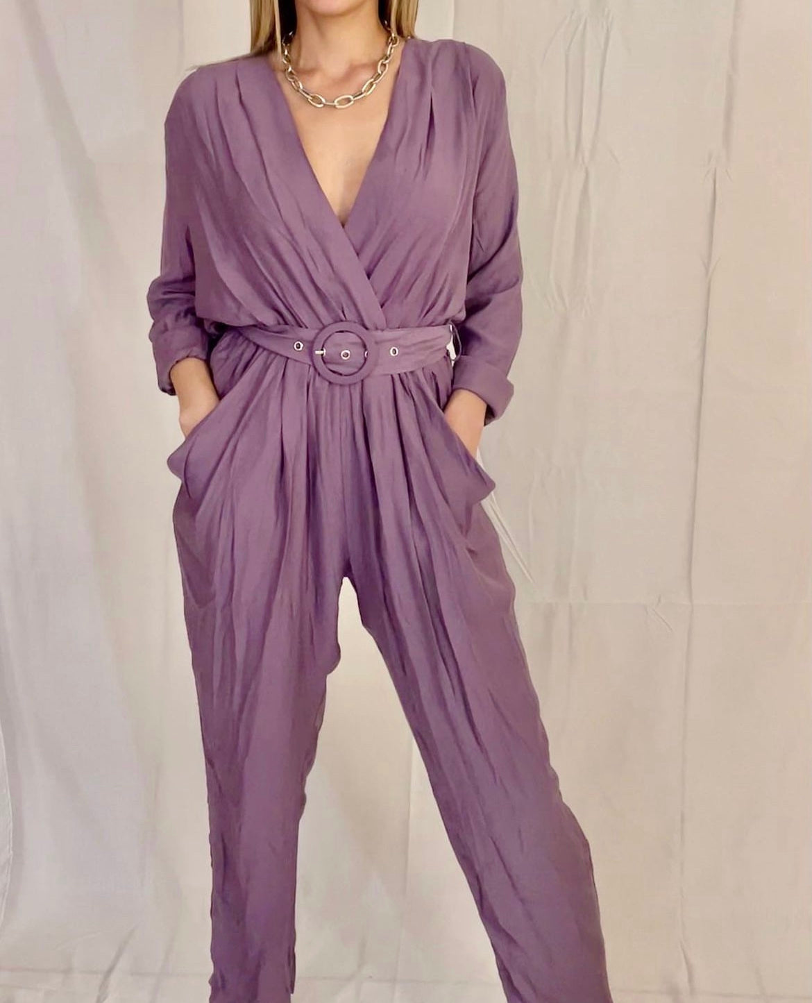 Nina Purple Jumpsuit