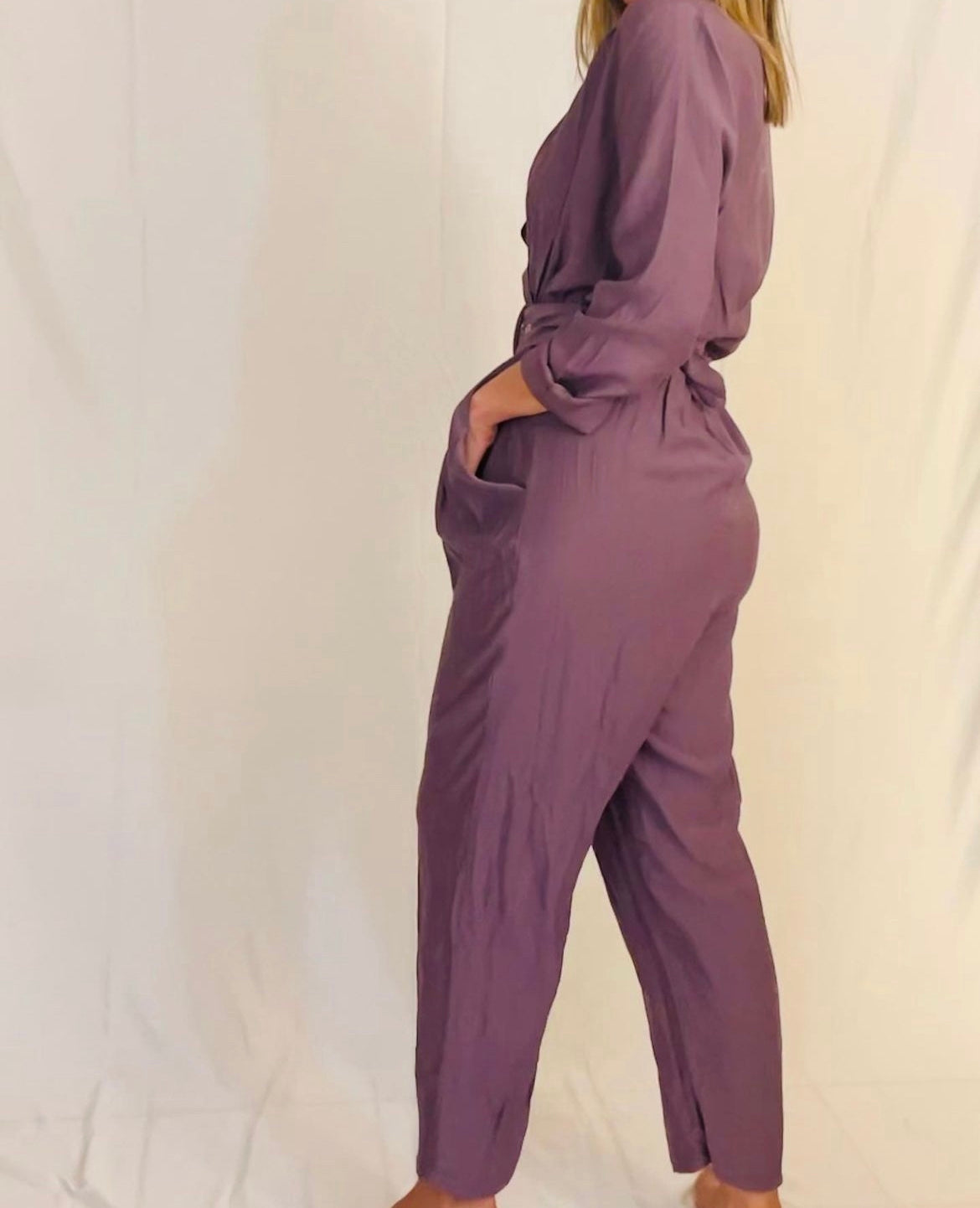 Nina Purple Jumpsuit